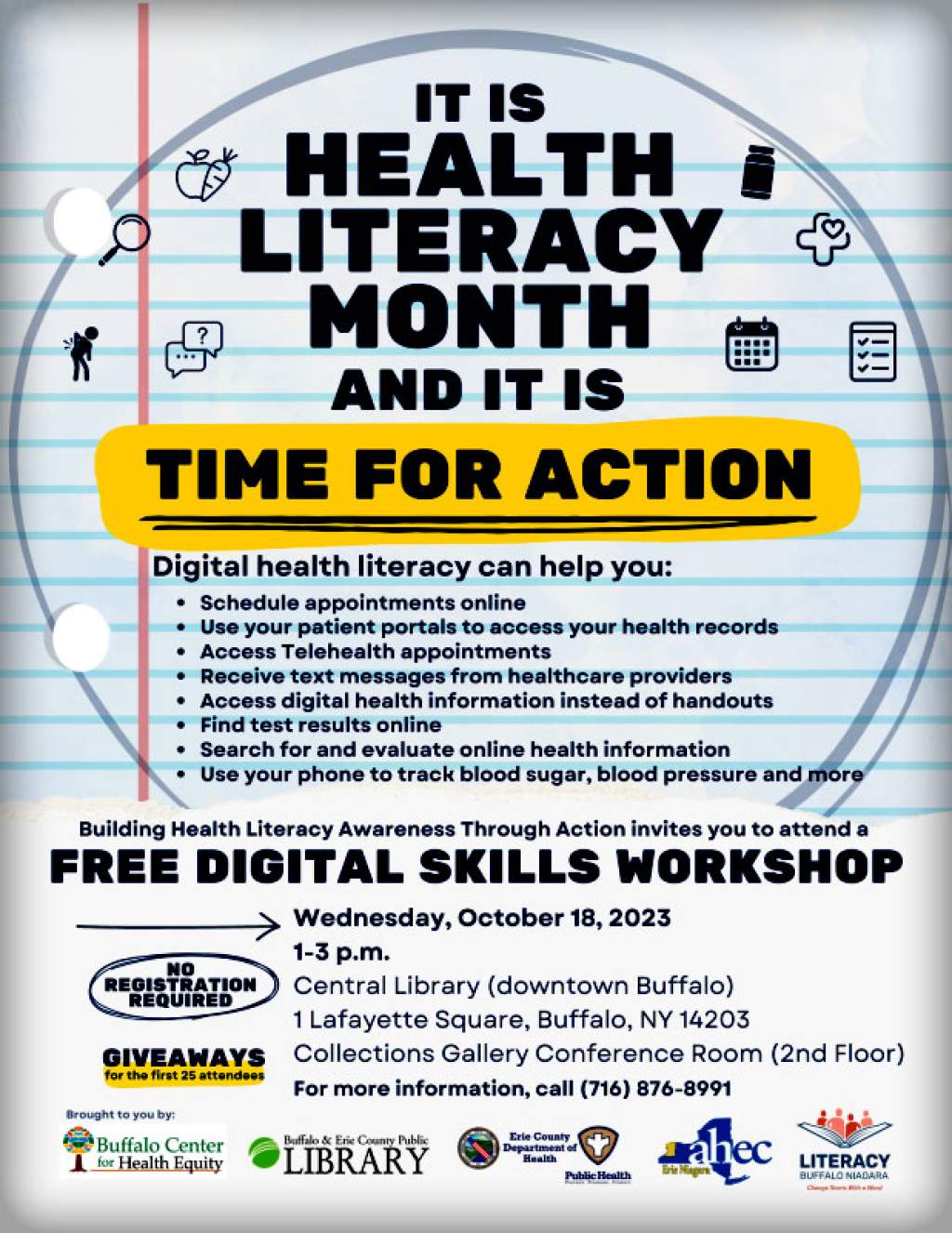 Erie County Department of Health - Health Literacy Month